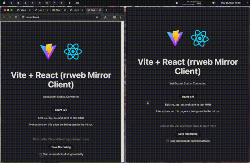 mirror demo gif