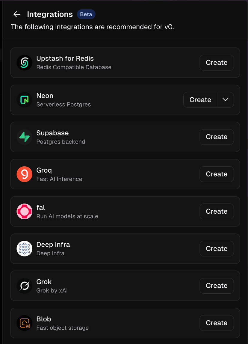 V0 integration