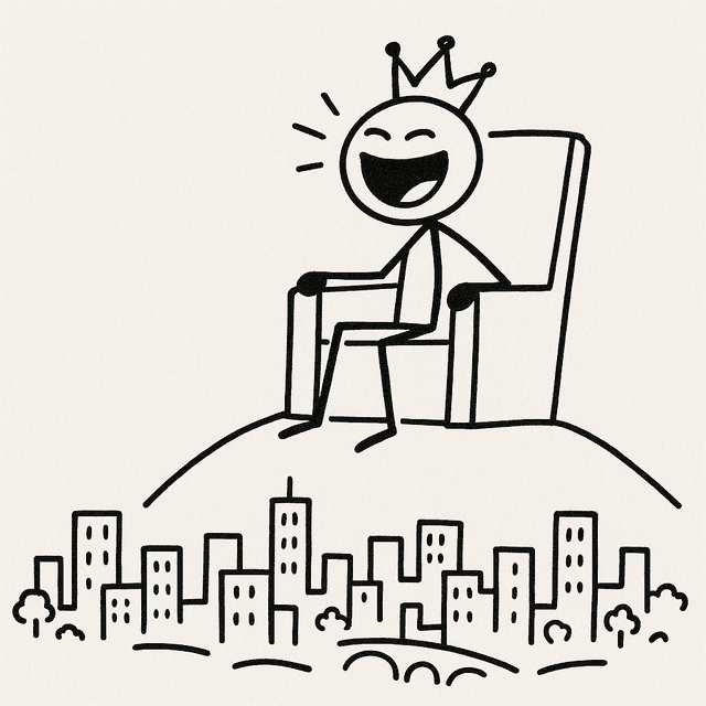 laughing over your empire