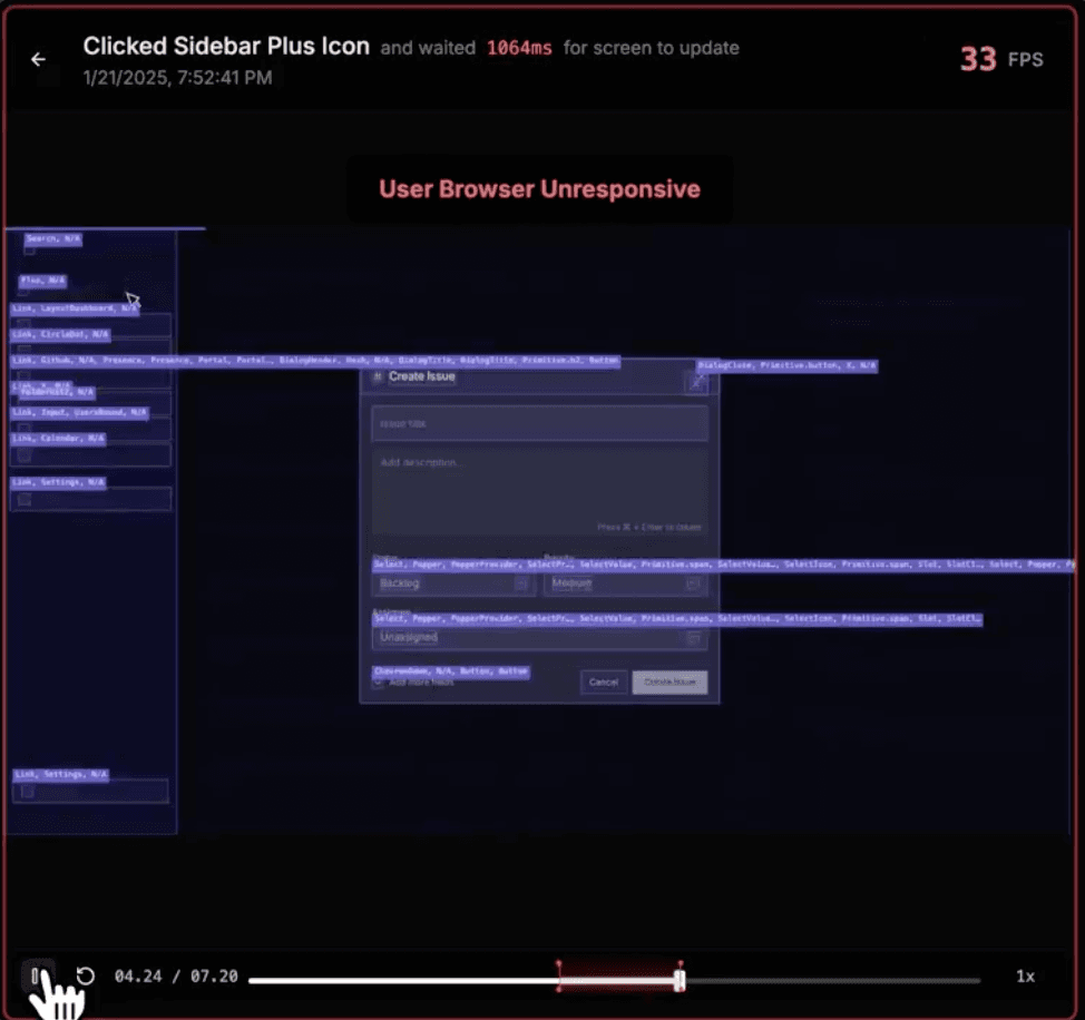 Session Replay screenshot 3